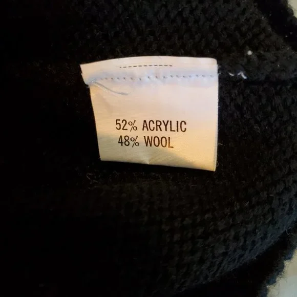 RARE | René Derhy Vintage 90s Embroidered Flower Wool Blend Sweater (Size M) - Picture 8 of 9